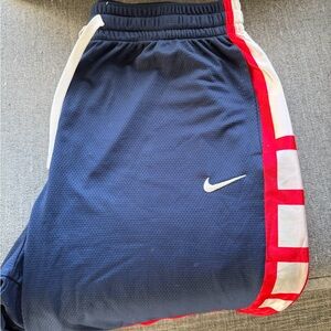 Nike Kids Blue Joggers with Red and White Accents